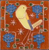 Bertold Löffler, Tile with bird