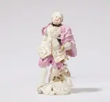 Johann Friedrich Lück, A Frankenthal porcelain figure of a barefoot young gentleman from a French comedy series
