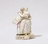 Johann Friedrich Lück, A Frankenthal porcelain group of a dancing couple