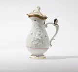 Meissen Royal Porcelain Manufactory, A Meissen porcelain jug and cover with an ormolu mount