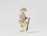 Meissen Royal Porcelain Manufactory, A Meissen porcelain figure of gardener's child with a spade