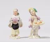 Meissen Royal Porcelain Manufactory, Two Meissen porcelain figures of dressed up children