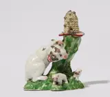 Ludwigsburg, A rare Ludwigsburg porcelain group of bears