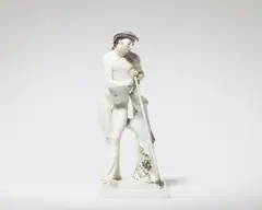 Paul Scheurich, A Meissen porcelain figure of a shepherd by Paul Scheurich