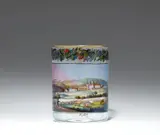 Gottlob Samuel Mohn, A glass beaker with a view of "Töplitz"