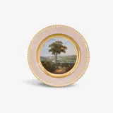 Königliche Porzellanmanufaktur Berlin Kpm, A KPM Berlin porcelain dessert plate from a service with views of Thuringia