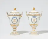 Two KPM Berlin porcelain Weimar vases monogrammed AFC and RDC by Königliche Porzellanmanufaktur Berlin Kpm, sold Apr 2026