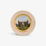 Königliche Porzellanmanufaktur Berlin Kpm, A KPM Berlin porcelain dessert plate from a service with views of Thuringia