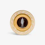 Königliche Porzellanmanufaktur Berlin Kpm, A KPM Berlin porcelain dessert plate with cameo painting from the wedding service for Princess Louise of Prussia