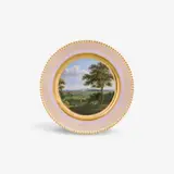 Königliche Porzellanmanufaktur Berlin Kpm, A KPM Berlin porcelain dessert plate from a service with views of Thuringia