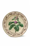 Königliche Porzellanmanufaktur Berlin Kpm, A KPM Berlin porcelain botanical dessert plate with a sepia-coloured foliate wreath