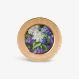 Königliche Porzellanmanufaktur Berlin Kpm, A KPM Berlin porcelain plate with lilac flower decor