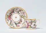 A KPM Berlin porcelain cup and saucer with dog roses by Königliche Porzellanmanufaktur Berlin Kpm, sold Apr 2026