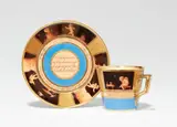 A KPM Berlin porcelain cup and saucer "à l'amitié" by Königliche Porzellanmanufaktur Berlin Kpm, sold Apr 2026