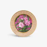 Königliche Porzellanmanufaktur Berlin Kpm, A KPM Berlin porcelain plate with oleander flowers