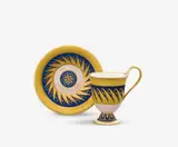 Königliche Porzellanmanufaktur Berlin Kpm, A KPM Berlin porcelain cup and saucer for "Auguste Dietz"