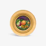 Königliche Porzellanmanufaktur Berlin Kpm, A KPM Berlin porcelain dessert plate with a fruit still life