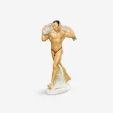 A KPM Berlin porcelain figure of a Japanese man with a fish from the table service by Adolph Amberg by Königliche Porzellanmanufaktur Berlin Kpm, sold Apr 2026