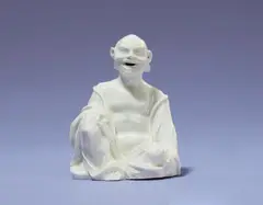 A Meissen white porcelain crouching Buddha by Meissen Royal Porcelain Manufactory, sold Nov 2025