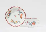 A Meissen porcelain cup and saucer painted in the Kakiemon style by Meissen Royal Porcelain Manufactory, sold Nov 2025
