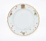 A Meissen porcelain dinner plate from the Swan Service by Meissen Royal Porcelain Manufactory, sold Nov 2025
