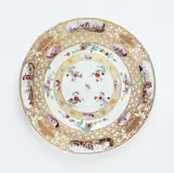 An important Meissen porcelain dish with harbour scenes in reserves by Meissen Royal Porcelain Manufactory, sold Nov 2025