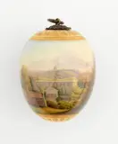 A Berlin KPM porcelain easter egg with a rare Potsdam view by Königliche Porzellanmanufaktur Berlin Kpm, sold Nov 2025