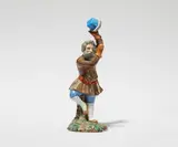 Popov Porcelain Factory, A Russian porcelain figure of a dancing peasant