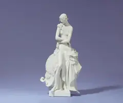 Paul Scheurich, A Meissen porcelain figure of a lady with a fan by Paul Scheurich