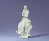 Paul Scheurich, A Meissen porcelain figure of a lady with a fan by Paul Scheurich