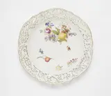 A Meissen porcelain dessert dish from a dinner service for King Frederick II by Meissen Royal Porcelain Manufactory, sold Jun 2025