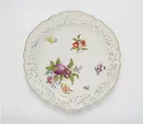 A Meissen porcelain dessert dish from a table service for King Frederick II by Meissen Royal Porcelain Manufactory, sold Jun 2025
