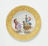 A Berlin KPM porcelain dessert plate with the Triumph of Diana after Raphael by Königliche Porzellanmanufaktur Berlin Kpm, sold Jun 2025