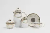 A Berlin KPM porcelain solitaire with painted imitation of pietra dura by Königliche Porzellanmanufaktur Berlin Kpm, sold Jun 2025