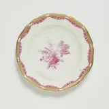 A rare Berlin KPM porcelain dinner plate from the dinner service with gold mosaic and purple garlands for King Frederick II by Königliche Porzellanmanufaktur Berlin Kpm, sold Jun 2025
