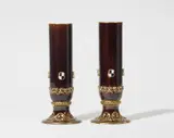 A pair of Berlin KPM porcelain vases with the Hohenzollern coat-of-arms by Königliche Porzellanmanufaktur Berlin Kpm, sold Jun 2025