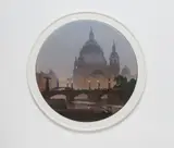 A Berlin KPM porcelain 'plateau' with Friedrichsbrücke and Berlin Cathedral by Königliche Porzellanmanufaktur Berlin Kpm, sold Jun 2025