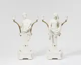 A pair of Berlin KPM white porcelain figural candlesticks by Königliche Porzellanmanufaktur Berlin Kpm, sold Jun 2025