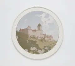 A Berlin KPM porcelain 'plateau' with a view of the Wartburg by Theo Schmuz-Baudiss, sold Jun 2025