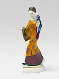 A Berlin KPM porcelain figure of a Chinese lady with a parrot by Königliche Porzellanmanufaktur Berlin Kpm, sold Jun 2025