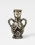 Pablo Picasso, Vase deux anses hautes, 1953, Ceramic jug. White clay, white engobe, partly glazed and with engraved decoration; ceramic, Madoura edition