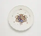 A Meissen porcelain plate from the dinner service for Count Sulkowski by Meissen Royal Porcelain Manufactory, sold May 2025