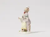 A Meissen porcelain singer from the monkey band by Meissen Royal Porcelain Manufactory, sold May 2025