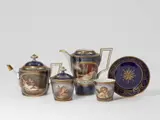 Five items from a Meissen porcelain service with copies of paintings from the Dresden gallery by Meissen Royal Porcelain Manufactory, sold May 2025