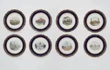 Eight Meissen porcelain plates for the Baltic Exhibition in Malmö 1914 by Meissen Royal Porcelain Manufactory, sold May 2025