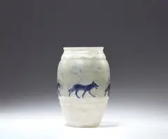 Joseph Gabriel Rousseau, A pâte de verre vase Les Loups dans la Neige
by Gabriel Argy-Rousseau