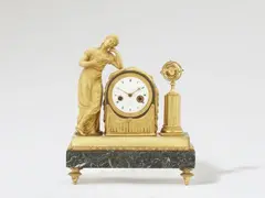 Claude Galle, An ormolu pendulum clock with the muse Clio