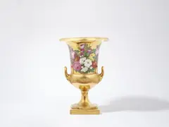 Karl Friedrich Schinkel, A Berlin KPM porcelain krater-form vase with rose garlands