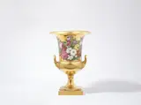 Karl Friedrich Schinkel, A Berlin KPM porcelain krater-form vase with rose garlands