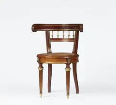 David Roentgen, A Neoclassical mahogany armchair